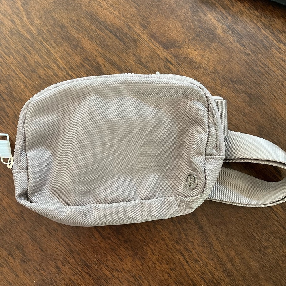Lululemon Athletica Light Gray Crossbody Bag